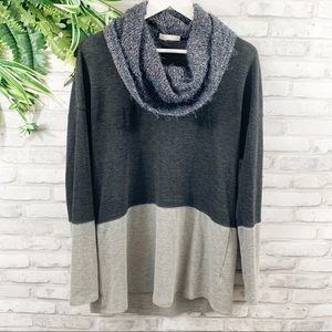 ALTAR’D STATE • Knit Colorblock Cowl Neck Sweater